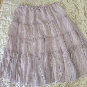 Elegant Pink Tiered Skirt